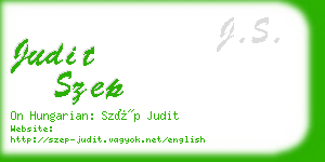 judit szep business card